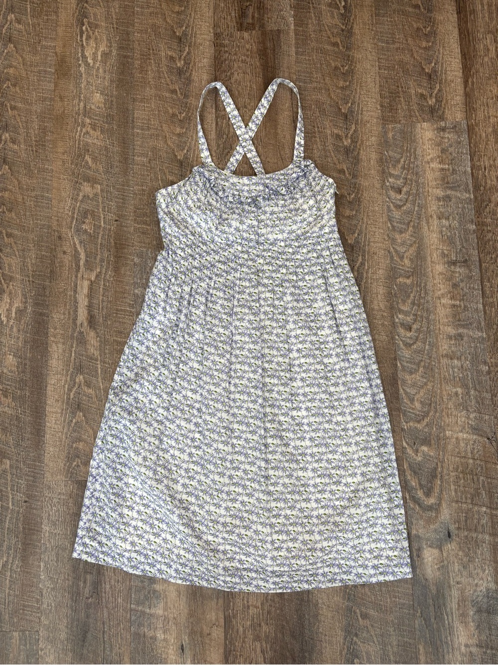 Kensie White and Lavender Floral Sundress